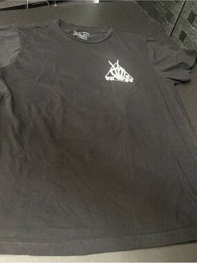 LCM International Black “Peace, Love & Happiness” T-Shirt Men’s Size Small